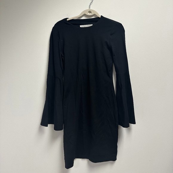 Susana Monaco Black Bell Sleeve Mini Dress - Picture 2 of 4